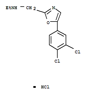 64639-90-3,N-{[5-(3,4-dichlorophenyl)-1,3-oxazol-2-yl]methyl}ethanamine hydrochloride,2-Oxazolemethanamine,5-(3,4-dichlorophenyl)-N-ethyl-, monohydrochloride (9CI)