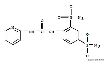 Molecular Structure of 64690-01-3 (4-[(pyridin-2-ylcarbamoyl)amino]benzene-1,3-disulfonyl diazide)