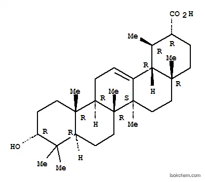 Molecular Structure of 64869-47-2 (Urs-12-en-30-oic acid,3-hydroxy-, (3a)-(9CI))
