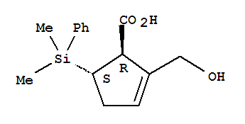 (1R,5S)-5-(Dimethylphenylsilyl)-2-(hydroxymethyl)-2-cyclopentene-1-carboxylic acid