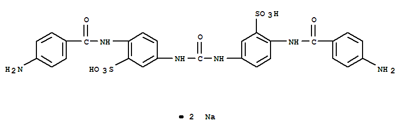 Benzenesulfonic acid,3,3'-(carbonyldiimino)bis[6-[(4-aminobenzoyl)amino]-, disodium salt (9CI) cas  6527-68-0