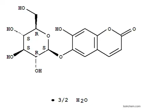 2H-1-Benzopyran-2-one, 6-(beta-D-glucopyranosyloxy)-7-hydroxy-