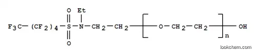 Molecular Structure of 68298-80-6 (Poly(oxy-1,2-ethanediyl), .alpha.-2-ethyl(undecafluoropentyl)sulfonylaminoethyl-.omega.-hydroxy-)