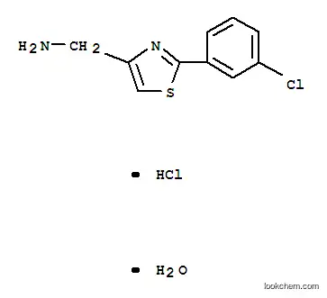 Molecular Structure of 690632-12-3 ([2-(3-CHLOROPHENYL)-1,3-THIAZOL-4-YL]METHANAMINE HYDROCHLORIDE MONOHYDRATE)