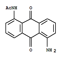 6960-55-0,N-(5-amino-9,10-dioxo-9,10-dihydroanthracen-1-yl)acetamide,Acetamide,N-(5-amino-1-anthraquinonyl)- (8CI); 1-Amino-5-acetoaminoanthraquinone; NSC39949