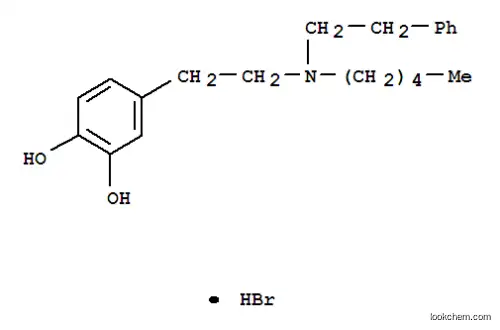 Molecular Structure of 70045-13-5 (4-{2-[pentyl(2-phenylethyl)amino]ethyl}benzene-1,2-diol hydrobromide)