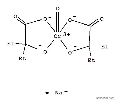 Molecular Structure of 70132-29-5 (bis(2-hydroxy-2-ethylbutanoato)oxochromate(V))