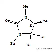 Molecular Structure of 705282-64-0 (2-Imidazolidinone,4,4-dihydroxy-1,5-dimethyl-3-phenyl-,(5S)-(9CI))