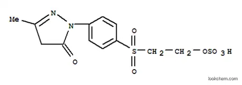 Molecular Structure of 70616-72-7 (2-(4-(3-methyl-5-oxo-4,5-dihydropyrazol-1-yl)phenylsulfonyl)ethyl hydrogen sulfate)
