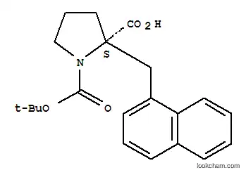 Molecular Structure of 706806-81-7 (BOC-(S)-ALPHA-(1-NAPHTHALENYLMETHYL)-PROLINE)