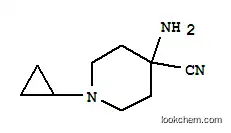 Molecular Structure of 710350-69-9 (4-Piperidinecarbonitrile,4-amino-1-cyclopropyl-(9CI))