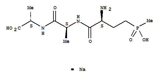 L-ALANINE,(2S)-2-AMINO-4-(HYDROXYMETHYLPHOSPHINYL)BUTANOYL-L-ALANYL-, SODIUM SALT (1:1)