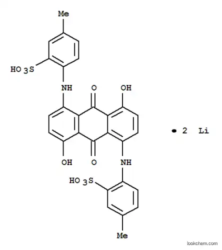 Molecular Structure of 71130-70-6 (dilithium 6,6'-[(9,10-dihydro-4,8-dihydroxy-9,10-dioxo-1,5-anthrylene)diimino]bis[toluene-3-sulphonate])