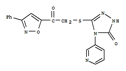 2-{[5-HYDROXY-4-(PYRIDIN-3-YL)-4H-1,2,4-TRIAZOL-3-YL]SULFANYL}-1-(3-PHENYL-5-ISOXAZOLYL)-1-ETHANONE