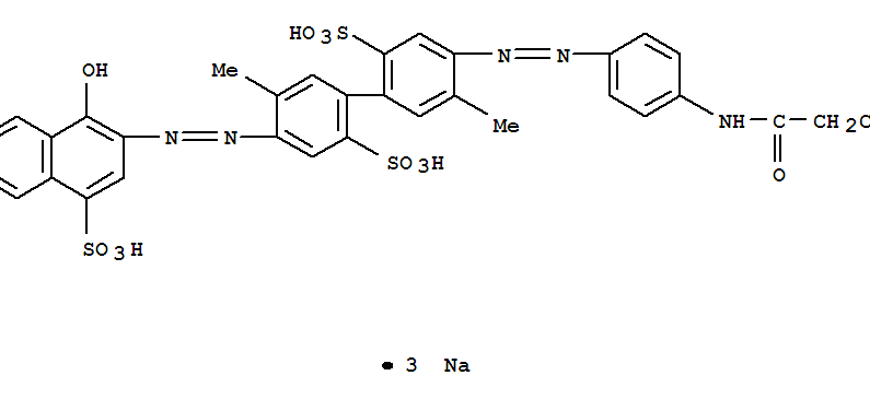 [1,1'-Biphenyl]-2,2'-disulfonicacid,4-[2-[4-[(2-chloroacetyl)amino]phenyl]diazenyl]-4'-[2-(1-hydroxy-4-sulfo-2-naphthalenyl)diazenyl]-5,5'-dimethyl-,sodium salt (1:3)