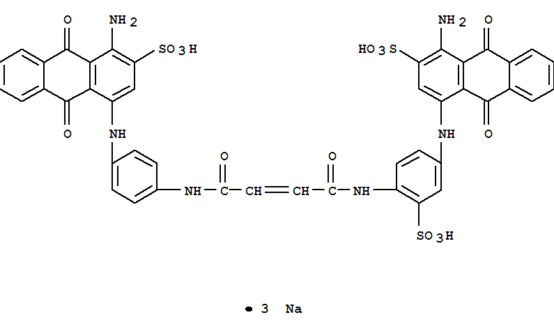 2-Anthracenesulfonicacid,1-amino-4-[[4-[[4-[[4-[(4-amino-9,10-dihydro-9,10-dioxo-3-sulfo-1-anthracenyl)amino]phenyl]amino]-1,4-dioxo-2-buten-1-yl]amino]-3-sulfophenyl]amino]-9,10-dihydro-9,10-dioxo-,s