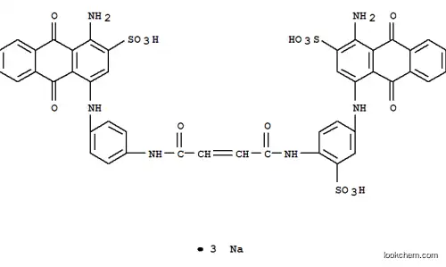 Molecular Structure of 71873-44-4 (trisodium 1-amino-4-[[4-[[4-[[4-[(4-amino-9,10-dihydro-9,10-dioxo-3-sulphonato-1-anthryl)amino]phenyl]amino]-1,4-dioxobut-2-enyl]amino]-3-sulphonatophenyl]amino]-9,10-dihydro-9,10-dioxoanthracene-2-sulphonate)