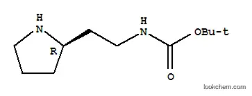 Molecular Structure of 720000-05-5 (Carbamic acid, [2-(2R)-2-pyrrolidinylethyl]-, 1,1-dimethylethyl ester (9CI))