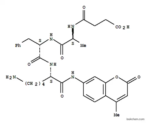 Molecular Structure of 73207-91-7 (SUC-ALA-PHE-LYS-AMC)