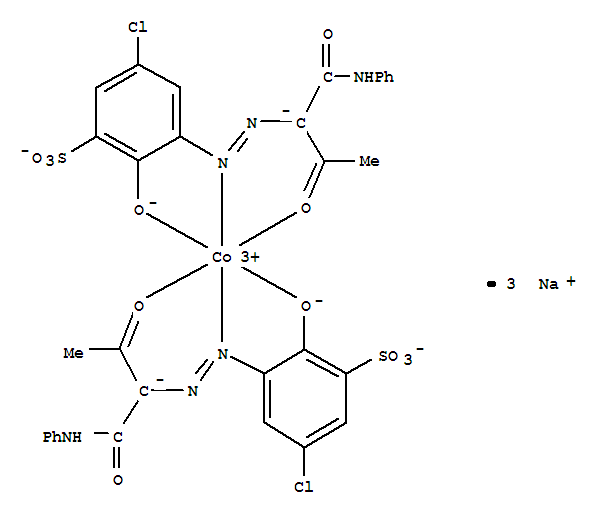 Cobaltate(3-),bis[5-chloro-2-(hydroxy-kO)-3-[2-[2-(oxo-kO)-1-[(phenylamino)carbonyl]propyl]diazenyl-kN1]benzenesulfonato(3-)]-, sodium (1:3)