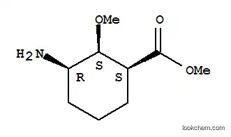 Molecular Structure of 733717-65-2 (Cyclohexanecarboxylic acid, 3-amino-2-methoxy-, methyl ester, [1S-)