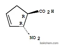 Molecular Structure of 733749-01-4 (3-Cyclopentene-1-carboxylicacid,2-nitro-,(1R,2R)-rel-(9CI))