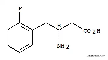Molecular Structure of 735256-11-8 ((R)-3-AMINO-4-(2-FLUOROPHENYL)BUTANOIC ACID)