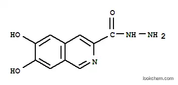 Molecular Structure of 740772-05-8 (3-Isoquinolinecarboxylic acid, 6,7-dihydroxy-, hydrazide (9CI))