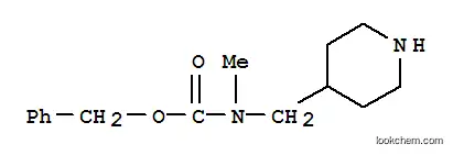 Molecular Structure of 746578-71-2 (BENZYL METHYL(PIPERIDIN-4-YLMETHYL)-CARBAMATE)