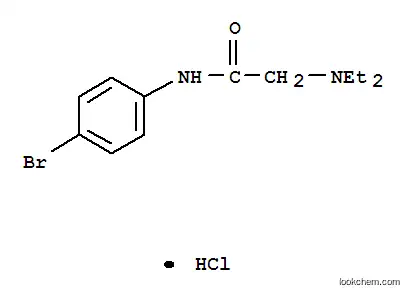 Molecular Structure of 74816-29-8 (N-(4-Bromophenyl)-2-(diethylamino)acetamide monohydrochloride)