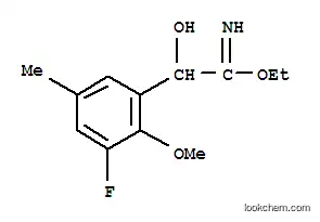 Molecular Structure of 754139-37-2 (Benzeneethanimidic  acid,  3-fluoro--alpha--hydroxy-2-methoxy-5-methyl-,  ethyl  ester  (9CI))