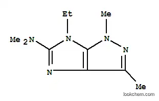 Molecular Structure of 754164-30-2 (Imidazo[4,5-c]pyrazol-5-amine, 6-ethyl-1,6-dihydro-N,N,1,3-tetramethyl- (9CI))