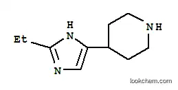 Molecular Structure of 754185-75-6 (Piperidine,  4-(2-ethyl-1H-imidazol-4-yl)-  (9CI))