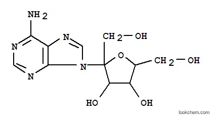 Molecular Structure of 7558-29-4 (9H-Purin-6-amine, 9-hexulofuranosyl-)