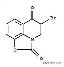 Molecular Structure of 75655-13-9 (2H,6H-Oxazolo[5,4,3-ij]quinoline-2,6-dione,  5-bromo-4,5-dihydro-  (9CI))