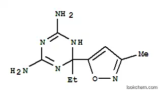 Molecular Structure of 765219-61-2 (1,3,5-Triazine-2,4-diamine,6-ethyl-1,6-dihydro-6-(3-methyl-5-isoxazolyl)-(9CI))