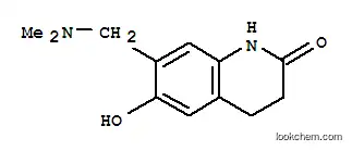 Molecular Structure of 765255-62-7 (2(1H)-Quinolinone, 7-[(dimethylamino)methyl]-3,4-dihydro-6-hydroxy- (9CI))