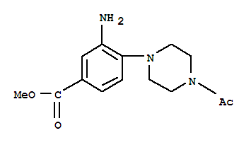4-(4-Acetyl-1-piperazinyl)-3-amino-benzoic acid methyl ester