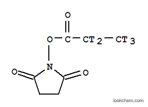 Molecular Structure of 77074-14-7 (SUCCINIMIDYL PROPIONATE, N-, [PROPIONATE-2,3-3H])