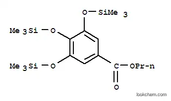 Molecular Structure of 77160-55-5 (Benzoic acid, 3,4,5-tris[(trimethylsilyl)oxy]-, propyl ester)