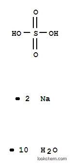 Molecular Structure of 7727-73-3 (SODIUM SULFATE DECAHYDRATE)
