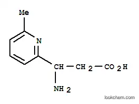 Molecular Structure of 773122-42-2 (3-AMINO-3-(6-METHYL-PYRIDIN-2-YL)-PROPIONIC ACID)