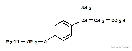 Molecular Structure of 773122-82-0 (3-AMINO-3-[4-(1,1,2,2-TETRAFLUORO-ETHOXY)-PHENYL]-PROPIONIC ACID)
