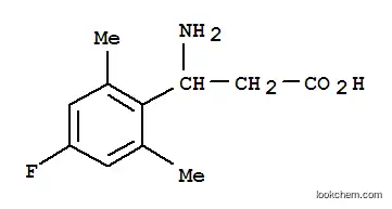 Molecular Structure of 773124-11-1 (Benzenepropanoic acid, ba-amino-4-fluoro-2,6-dimethyl- (9CI))