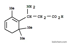 Molecular Structure of 773125-75-0 (1,3-Cyclohexadiene-1-propanoicacid,bta-amino-2,6,6-trimethyl-(9CI))