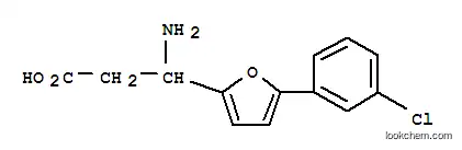 Molecular Structure of 773125-85-2 (3-AMINO-3-[5-(3-CHLOROPHENYL)-FURAN-2-YL]-PROPIONIC ACID)