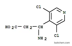 Molecular Structure of 773126-52-6 (3-AMINO-3-(3,5-DICHLORO-PYRIDIN-4-YL)-PROPIONIC ACID)