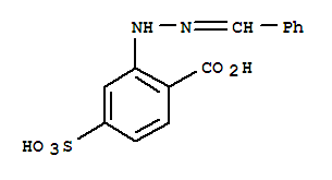 Benzoic acid,2-[2-(phenylmethylene)hydrazinyl]-4-sulfo-