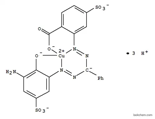 Molecular Structure of 77840-01-8 (COPPERFORMAZONEBLUEOF4-SULPHOANTHRANILICACID)