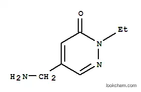 Molecular Structure of 779353-74-1 (3(2H)-Pyridazinone, 5-(aminomethyl)-2-ethyl- (9CI))